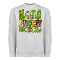 Heather Grey un pinch able  st. patrick's day Heavyweight Sweatshirt - OliviaCreatesArt
