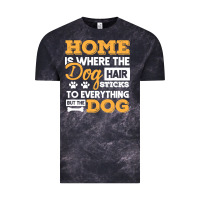 Cloud Black dog t  shirt home is where the dog hair stick funny  gift t  shirt Vintage Tee - longCreatives
