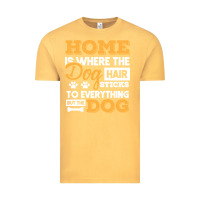 Vintage Mustard dog t  shirt home is where the dog hair stick funny  gift t  shirt Vintage Tee - longCreatives