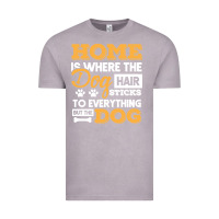 Vintage Zinc dog t  shirt home is where the dog hair stick funny  gift t  shirt Vintage Tee - longCreatives