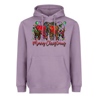 Lavender merry Christmas teeth Heavyweight Hoodie - CowhideDigitalArt