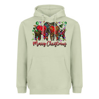 Merry Christmas Teeth Heavyweight Hoodie | Teevron