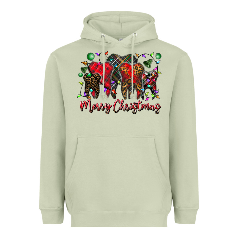 Merry Christmas Teeth Heavyweight Hoodie by CowhideDigitalArt | Teevron