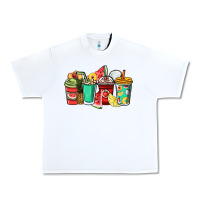 White Fruits coffee cups Urban Heavy Tee - NancyCooperArtShop