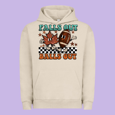 Falls Out Balls Out Urban Hoodie Designed By Barkaloodesign