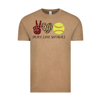 Vintage Coffee Peace Love Softball Vintage Tee - Bettercallsaul