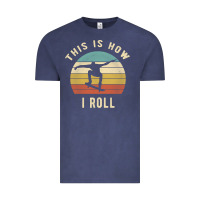 Vintage Denim Skater - This Is How I Roll Retro Skateboard Gift Vintage Tee - longCreatives