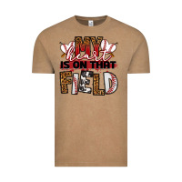My Heart Is On That Field Baseball Vintage Tee | Teevron