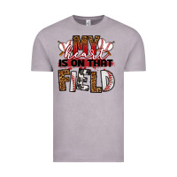 Vintage Zinc my heart is on that field baseball Vintage Tee - RanaPortraitStore