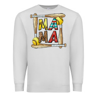 Dove Grey softball mama Premium Sweatshirt - CowhideDigitalArt