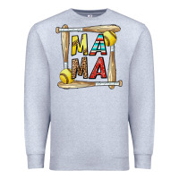 Heather Grey softball mama Premium Sweatshirt - CowhideDigitalArt