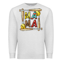Oatmeal Heather softball mama Premium Sweatshirt - CowhideDigitalArt