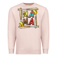 Pale Pink softball mama Premium Sweatshirt - CowhideDigitalArt