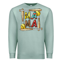 Seafoam softball mama Premium Sweatshirt - CowhideDigitalArt