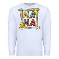 White softball mama Premium Sweatshirt - CowhideDigitalArt