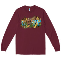 Burgundy Love baby Cow Long Sleeve Tee - HowdyJamesFarm