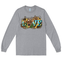 Heather Grey Love baby Cow Long Sleeve Tee - HowdyJamesFarm