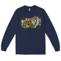 Navy Love baby Cow Long Sleeve Tee - HowdyJamesFarm