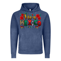 Vintage Denim Viva Mexico Cinco De Mayo Vintage Hoodie - texasbilliewilder