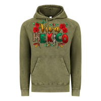 Vintage Olive Viva Mexico Cinco De Mayo Vintage Hoodie - texasbilliewilder