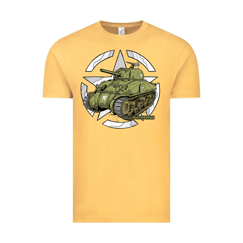 Sherman M4a1 Wwii Army Tank History Vintage Vintage Tee by longCreatives | Teevron