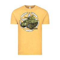 Vintage Mustard Sherman M4A1 WWII Army Tank History Vintage Vintage Tee - longCreatives