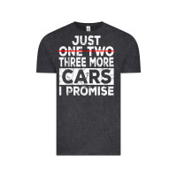 Vintage Black Just One More Car I Promise Mechanic Gift Car Lover Garage Vintage Tee - longCreatives