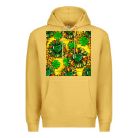 Antique Gold St. Patrick's sunflower seamless pattern Premium Hoodie - BundleAndBundleShop