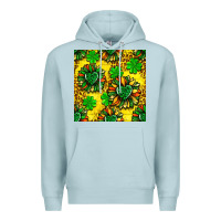 Blue Mist St. Patrick's sunflower seamless pattern Premium Hoodie - BundleAndBundleShop