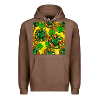 Chestnut St. Patrick's sunflower seamless pattern Premium Hoodie - BundleAndBundleShop