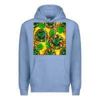 Colony Blue St. Patrick's sunflower seamless pattern Premium Hoodie - BundleAndBundleShop