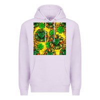 Lilac St. Patrick's sunflower seamless pattern Premium Hoodie - BundleAndBundleShop