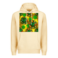 Pina Colada St. Patrick's sunflower seamless pattern Premium Hoodie - BundleAndBundleShop