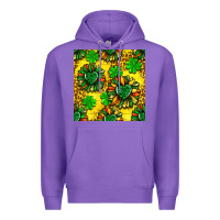 Purple St. Patrick's sunflower seamless pattern Premium Hoodie - BundleAndBundleShop