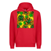 Red St. Patrick's sunflower seamless pattern Premium Hoodie - BundleAndBundleShop