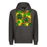 Smoke St. Patrick's sunflower seamless pattern Premium Hoodie - BundleAndBundleShop