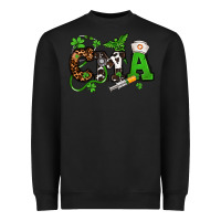 Black St. Patrick's Day CMA Heavyweight Sweatshirt - OliviaCreatesArt