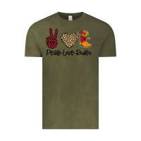 Vintage Olive Peace Love Rodeo Vintage Tee - Bettercallsaul