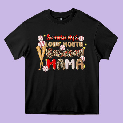 Somebody's Loud Mouth Baseball Heavy Core Tee Designed By Jahusdesignshop