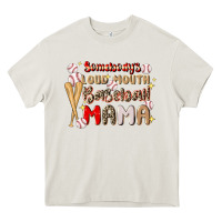 Cream somebody's loud mouth baseball Heavy Core Tee - JahusDesignShop