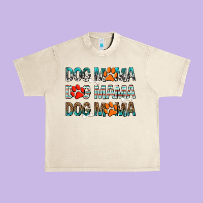 Dog Mama Dog Mama Dog Mama Urban Heavy Tee Designed By Texasbilliewilder