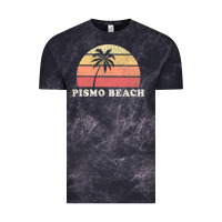 Cloud Black Pismo Beach CA Vintage 70s Retro Throwback Design Vintage Tee - longCreatives
