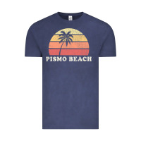 Vintage Denim Pismo Beach CA Vintage 70s Retro Throwback Design Vintage Tee - longCreatives
