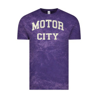 Cloud Purple Classic Motor City Detroit Varsity Vintage Tee - longCreatives