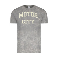 Cloud Rock Classic Motor City Detroit Varsity Vintage Tee - longCreatives
