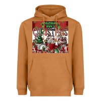 Meerkat merry Christmas Heavyweight Hoodie - CowhideDigitalArt