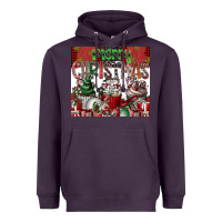 Plum merry Christmas Heavyweight Hoodie - CowhideDigitalArt
