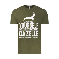 Vintage Olive Gazelle Gift Lover Vintage Tee - longCreatives