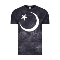 Cloud Black Islam Symbol Design white Vintage Tee - longCreatives