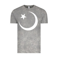 Cloud Rock Islam Symbol Design white Vintage Tee - longCreatives
